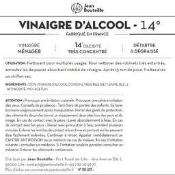 [CE0569] Contre étiquette - Vinaigre d'alcool 14°
